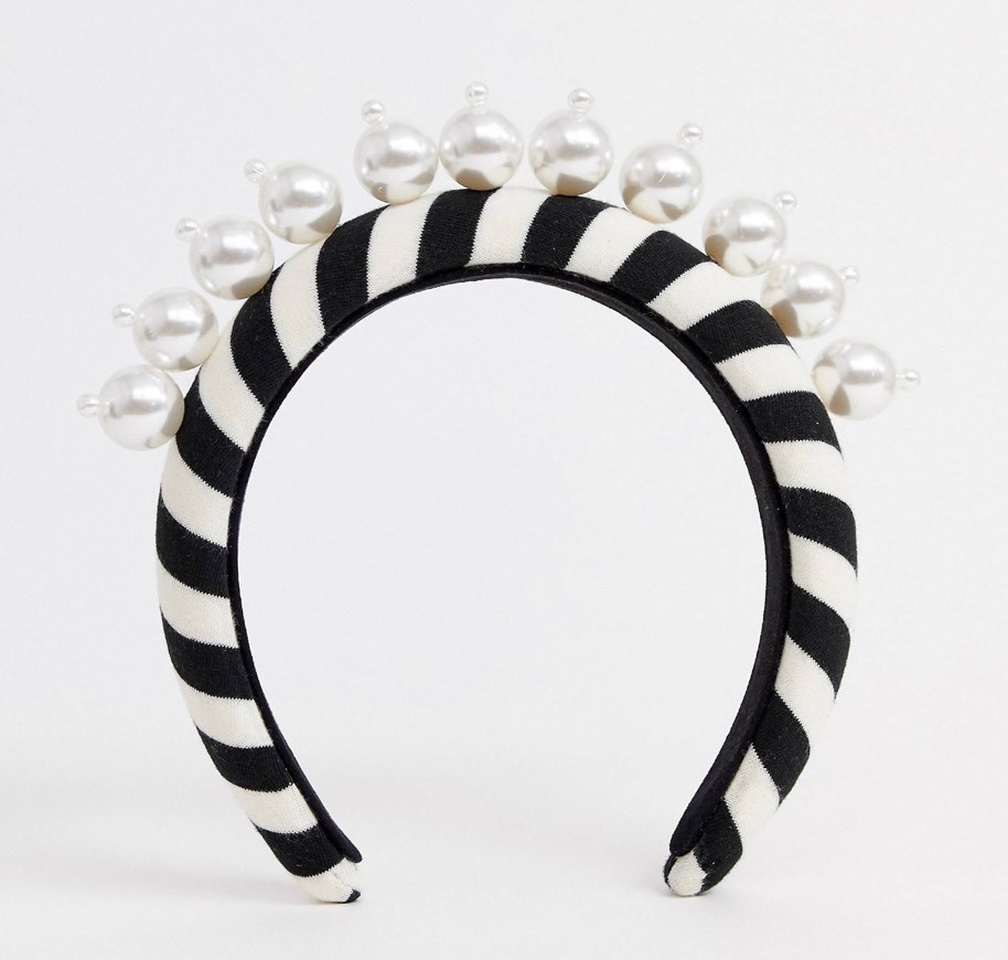 Social Diademas cebra con perlas 