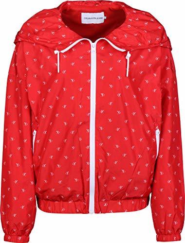 Moda Calvin Klein Beach Windbreaker, Chaqueta Impermeable para Mujer, Rosa