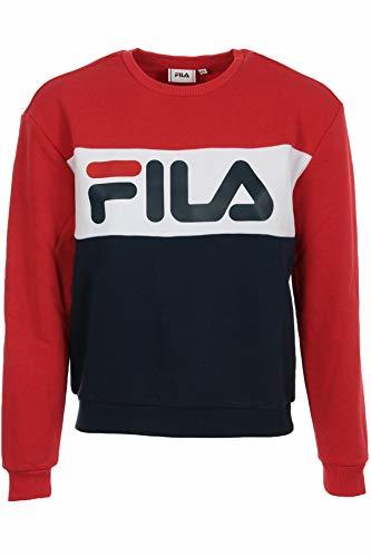 Moda Fila Leah W Sudadera Black Iris/White/Red