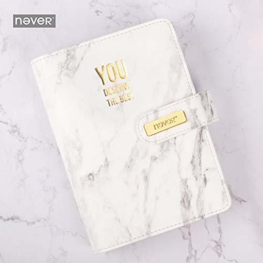 VQEWZ Nie Marmor Serie Pu Leder Cover Binder Notebook Tagebuch Agenda A6