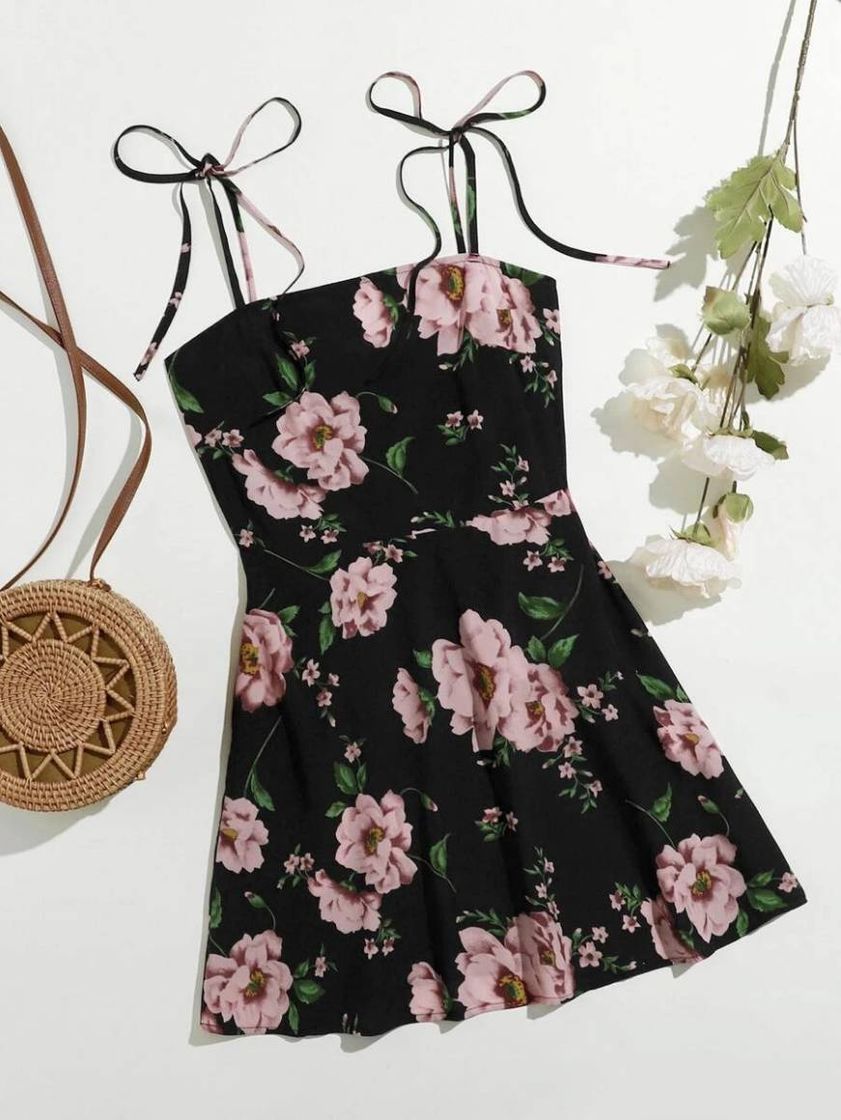 Moda Vestido floral elegante 