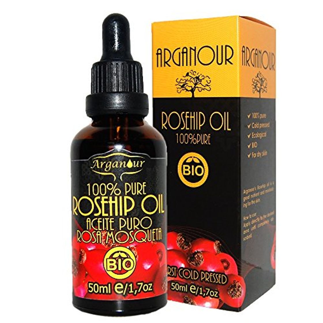 Social Arganour Rosehip Oil 100% Pure Tratamiento Corporal