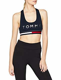 Fashion Tommy Hilfiger TH ATH Bekki Clr Block Bra Top Camiseta sin Mangas,