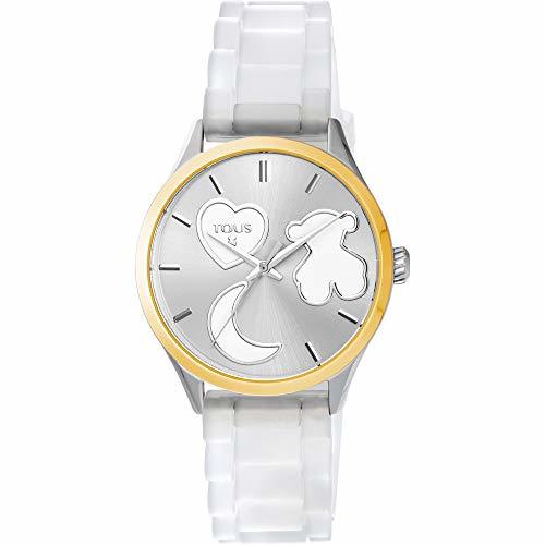 Social Reloj Tous Sweet Power de acero IP dorado con correa de silicona