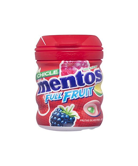 Producto Mentos Chicle Sin Azúcar Full Fruit Bote con Sabor a Frutas Silvestres