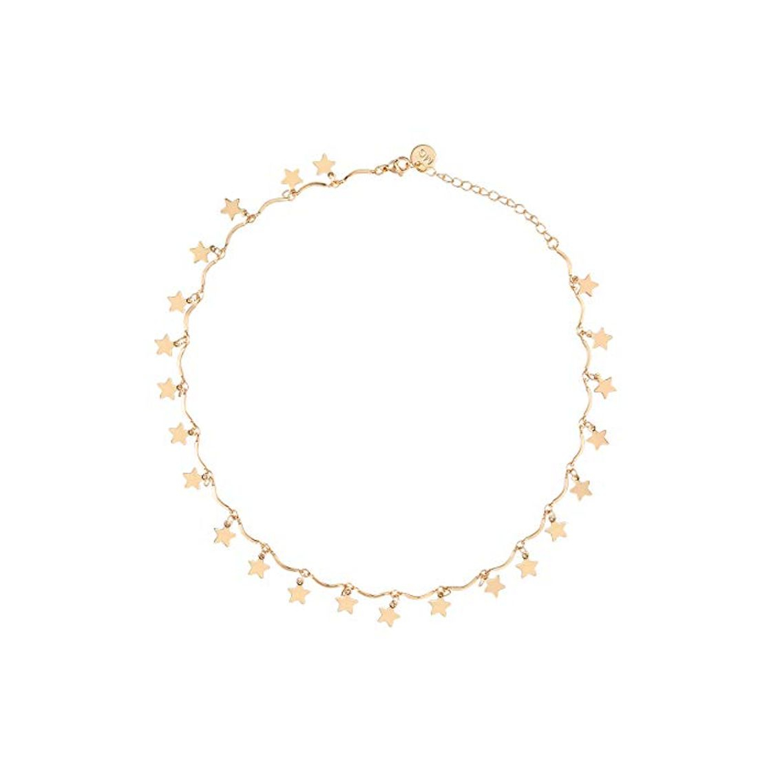 Social FENICAL Collar de gargantilla de mujer Collar de estrella afortunada Cadena de