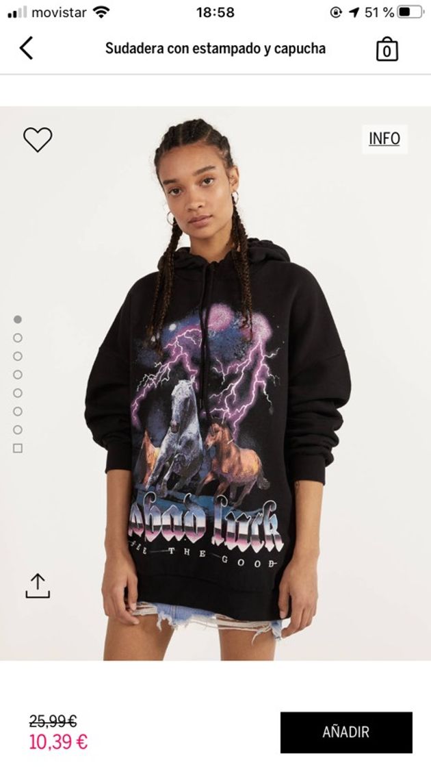 Sudadera oversize estampada