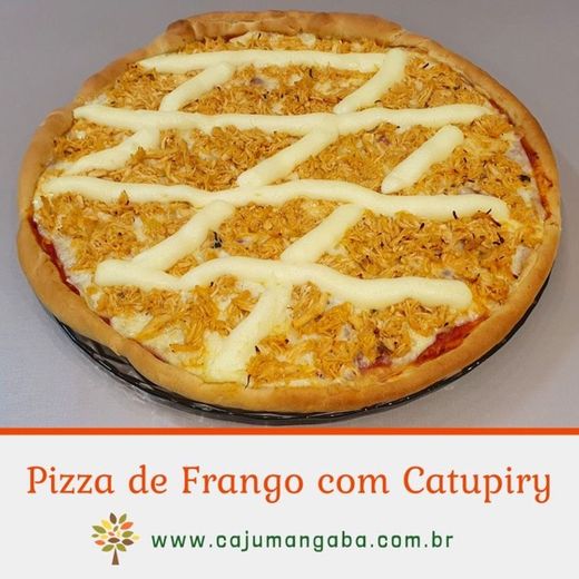 Pizza de frango com catupiry 