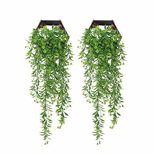 Social YGSAT 2 PCS Hiedra Hojas Vid Artificial Guirnalda Plantas Decoración Verde de