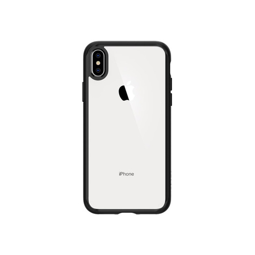 Funda transparente iPhone XS con bordes negros