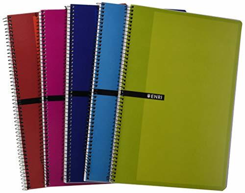 Products Enri 100430066 - Pack de 5 cuadernos espiral