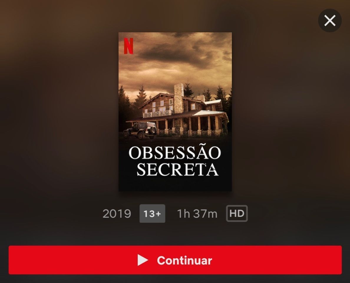 Película Obsessão Secreta - Netflix 