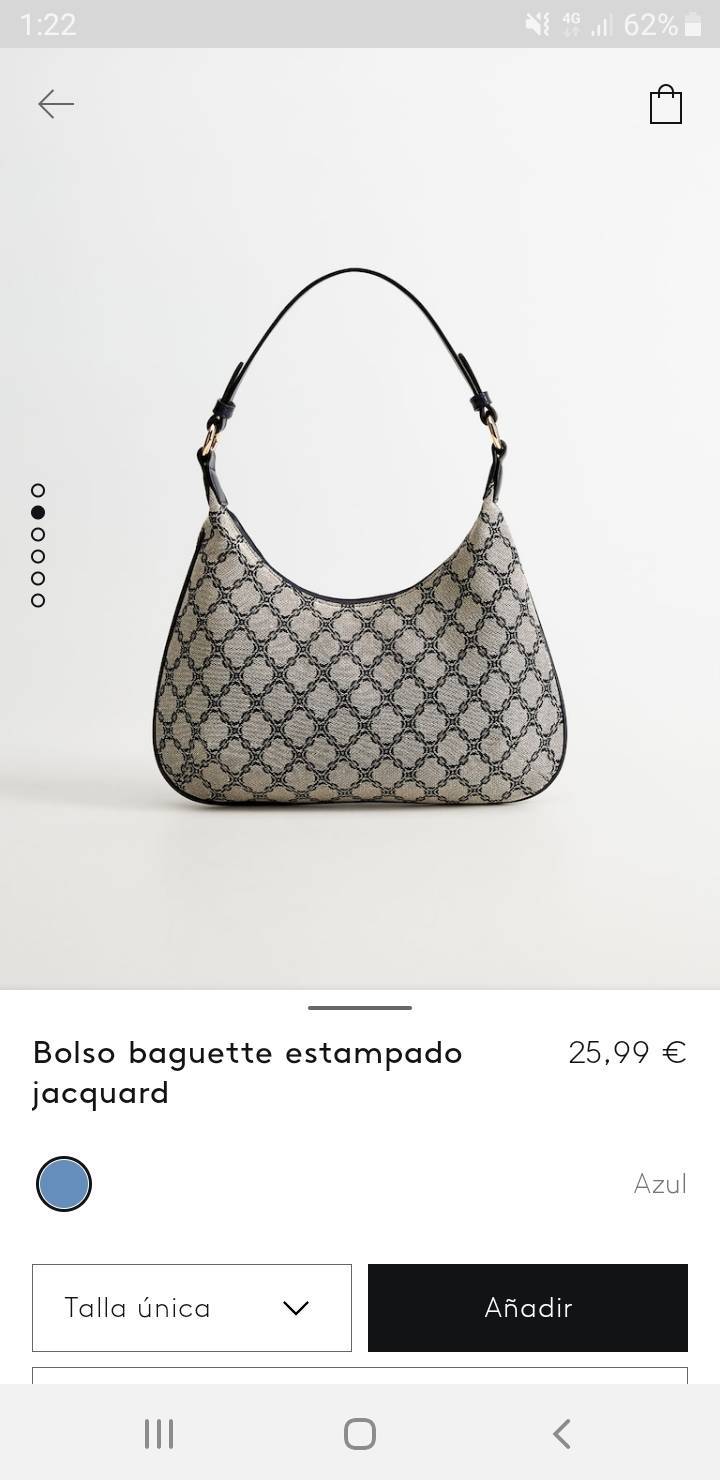 Product Bolso baguette estampado 