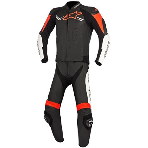 Place Alpinestars Mono Cuero De Dos Piezas Para Moto Challenger V2 Negro-Blanco-Rojo-F