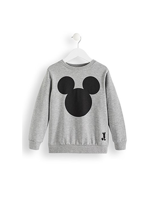 Fashion RED WAGON Sudadera de Mickey Mouse para Niños, Gris