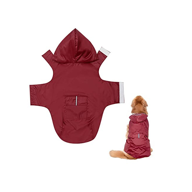 Producto POPETPOP Chubasquero con Capucha para Perros Medianos y Grandes, Sudaderas Impermeable, Agujero