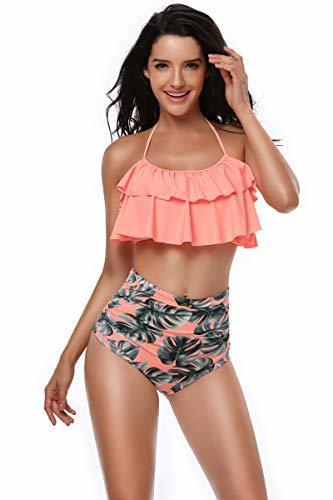 Social Voqeen Traje de baño para Mujer Top de Bikini de Volante Parte