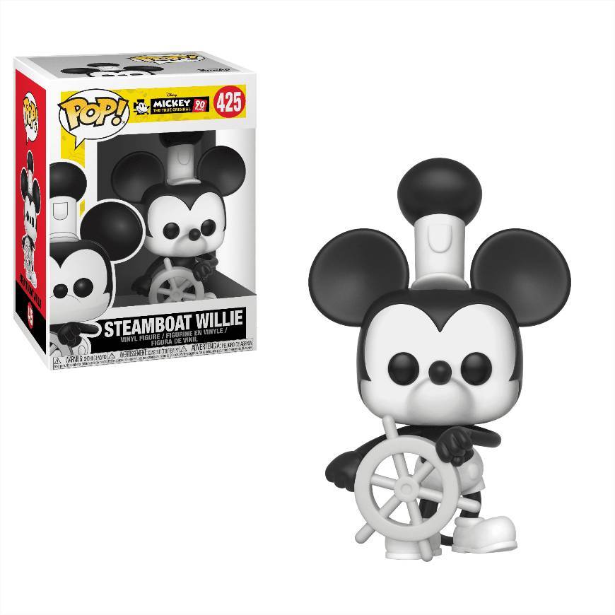 Productos POP! Disney: Mickey 90 Years Steamboat Willie