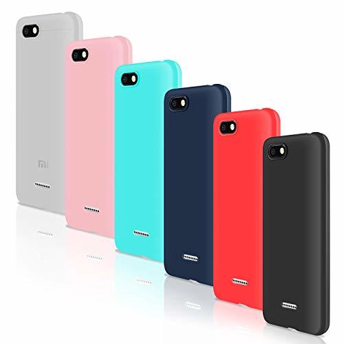 Electrónica Leathlux [6 Packs Funda para Xiaomi Redmi 6A