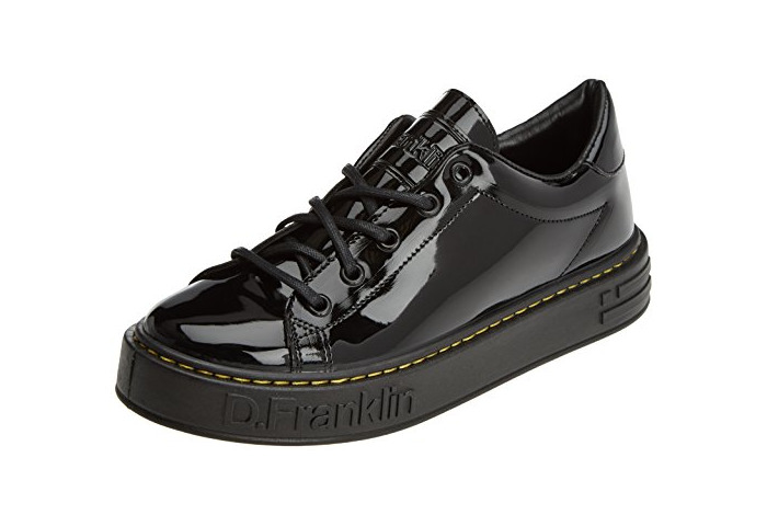 Moda D. Franklin Gumme Patent Black, Zapatillas para Mujer,