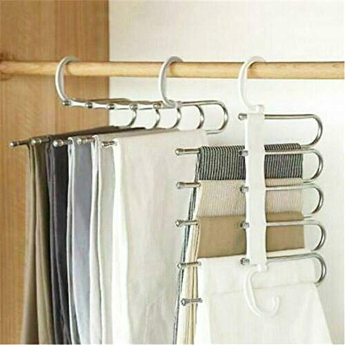 Producto zhaoyangeng 5 In 1 Strong and Durable Quality Pant Rack Shelves Stainless