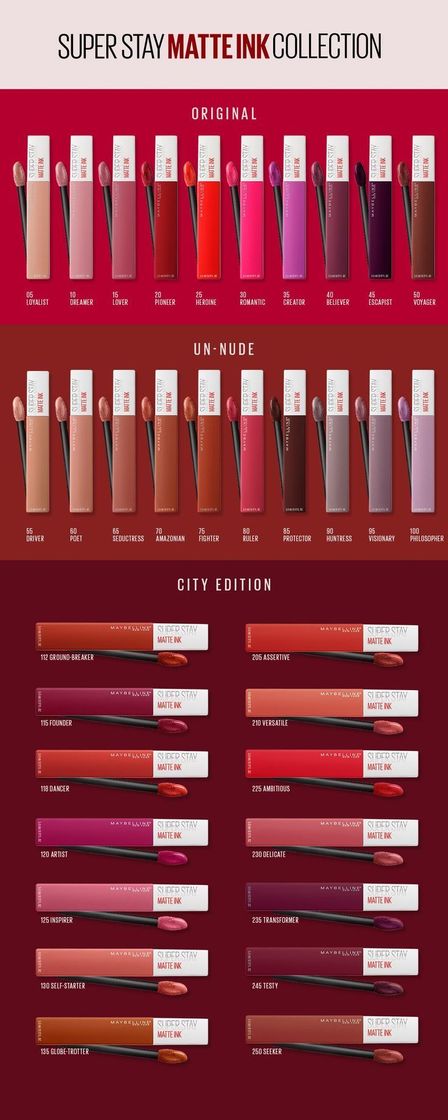 Belleza Maybelline New York Superstay Matte Ink