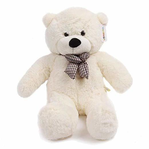 120 cm gigante teddy oso de peluche con adorno de nudo animal