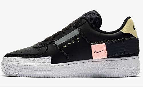 Moda Nike Air Force 1 Type, Zapatillas de básquetbol para Hombre, Negro