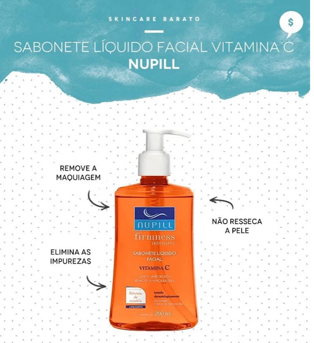 Moda NUPILL SABONETE LIQUIDO FACIAL VITAMINA C 200ML