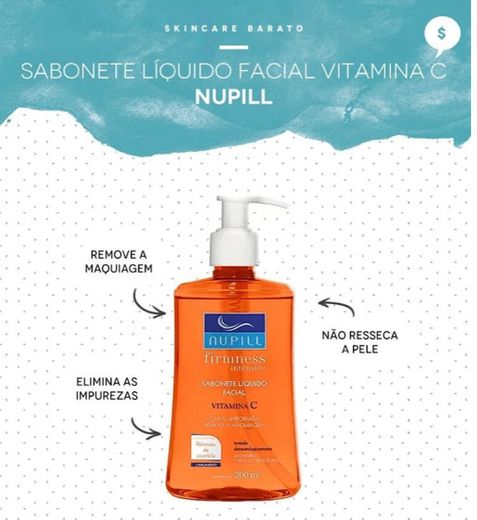 NUPILL SABONETE LIQUIDO FACIAL VITAMINA C 200ML