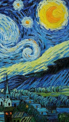 Wallpaper Noite Estrelada de Van Gogh