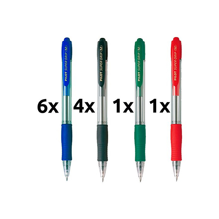 Social pilot supergrip pack 12 u.(6 azules