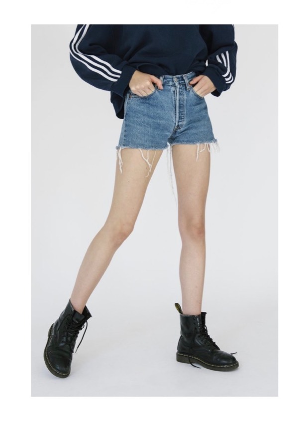 Fashion SANTA MONICA MID WASH LEVI’S SHORTS