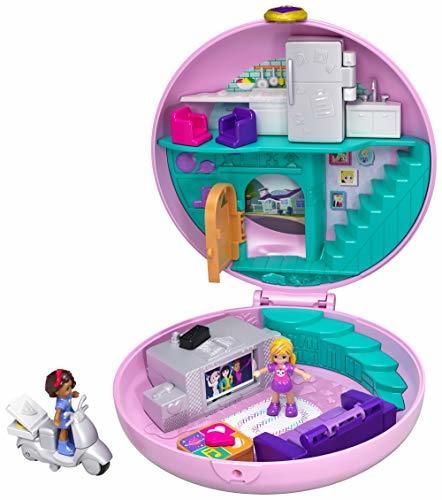 Product Polly Pocket Cofre Donut Sorpresa, Muñeca con Accesorios