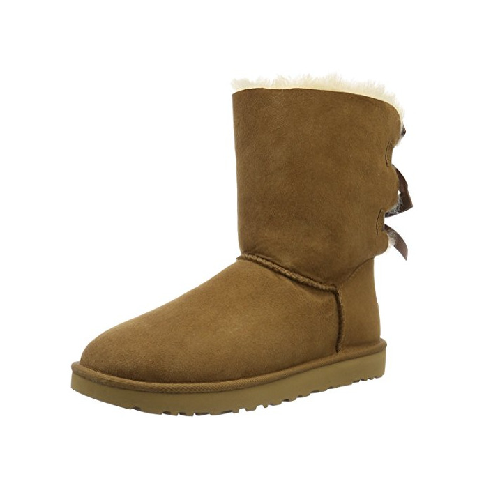 Fashion UGG W Bailey Bow II, Botas para Mujer, Marrón