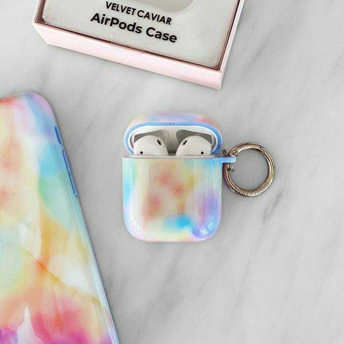 Fashion Airpods tie dye cores pastel