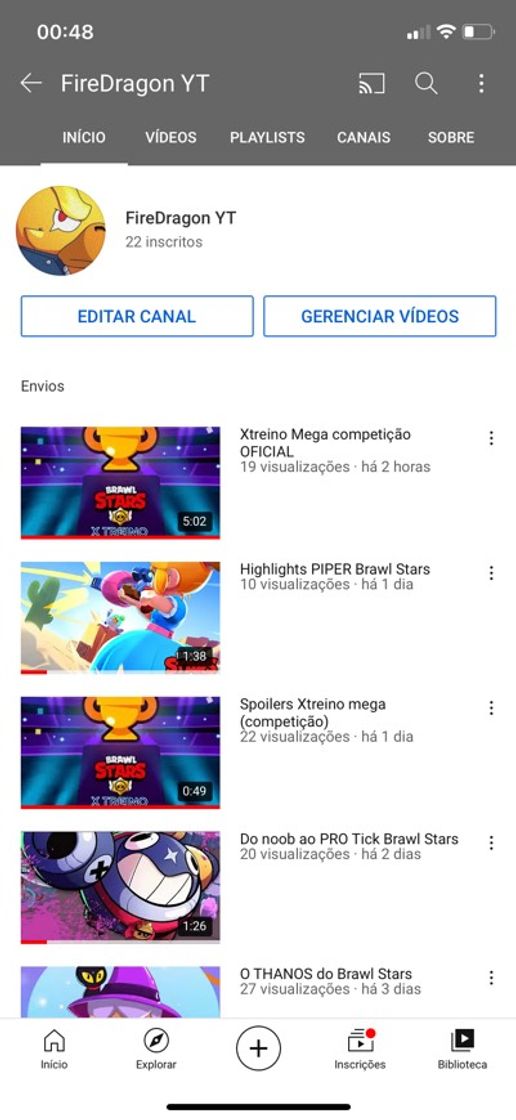 Moda Meu canal de GAMES YouTube 