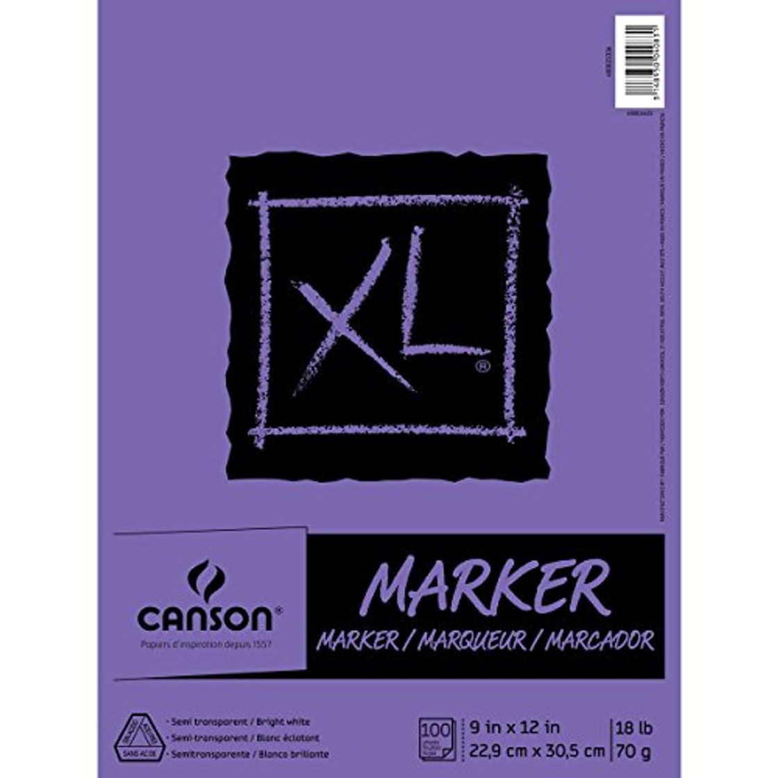 Producto Canson Xl Marker Paper Pad 9"X12"