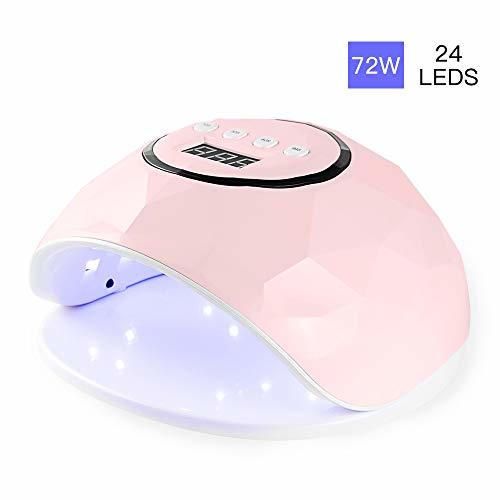 Lampara LED Uñas 72W Profesional Secador de Uñas LED UV Lampara Uñas