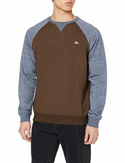 Quiksilver Everyday Sudadera, Hombre, Marrón