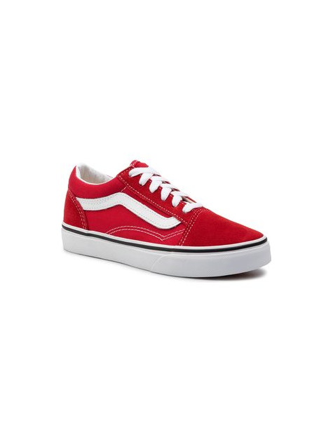 Moda Vans Old Skool, Zapatillas Infantil, Rojo