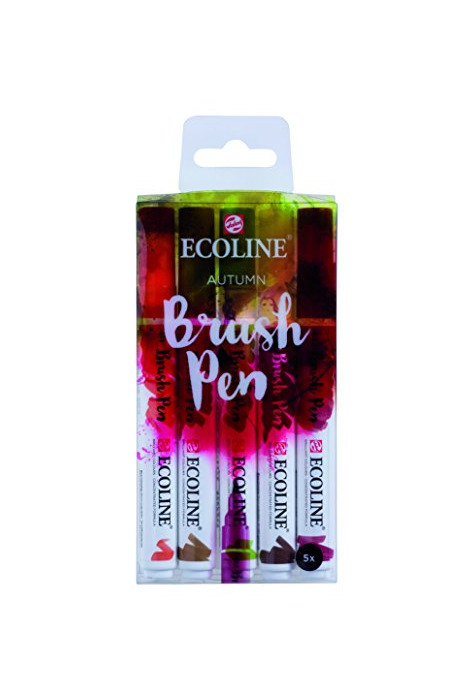 Producto Talens Ecoline 5 brush pens "Autumn"