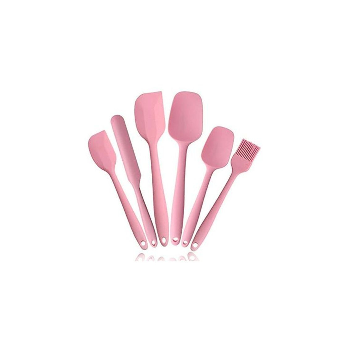 Product HENSHOW Espatula Silicona de Cocina 6 Piezas, Utensilio de Cocina de Silicona