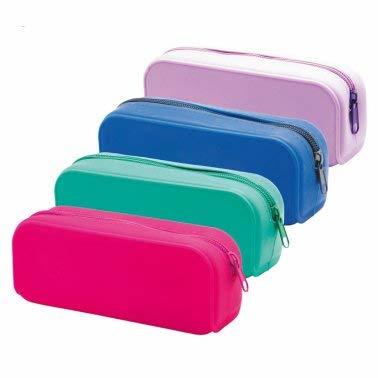 Social 3X Estuches Portatodo Campus Silicona 1 Cremallera Tacto Suave