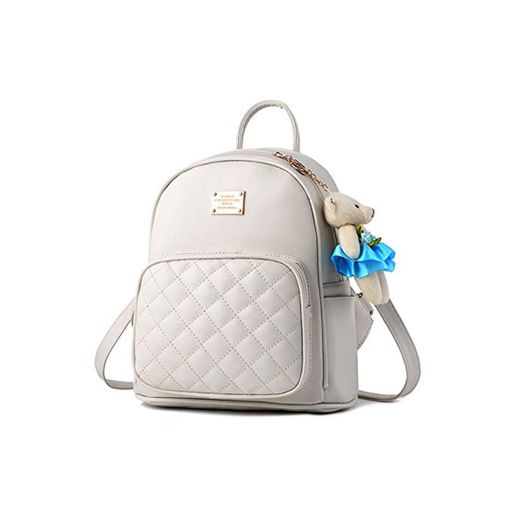 LUI SUI Mochila de cuero mini Mochila escolar impermeable casual Mochilas de viaje Monedero pequeño y lindo para niñas adolescentes Damas Mujeres