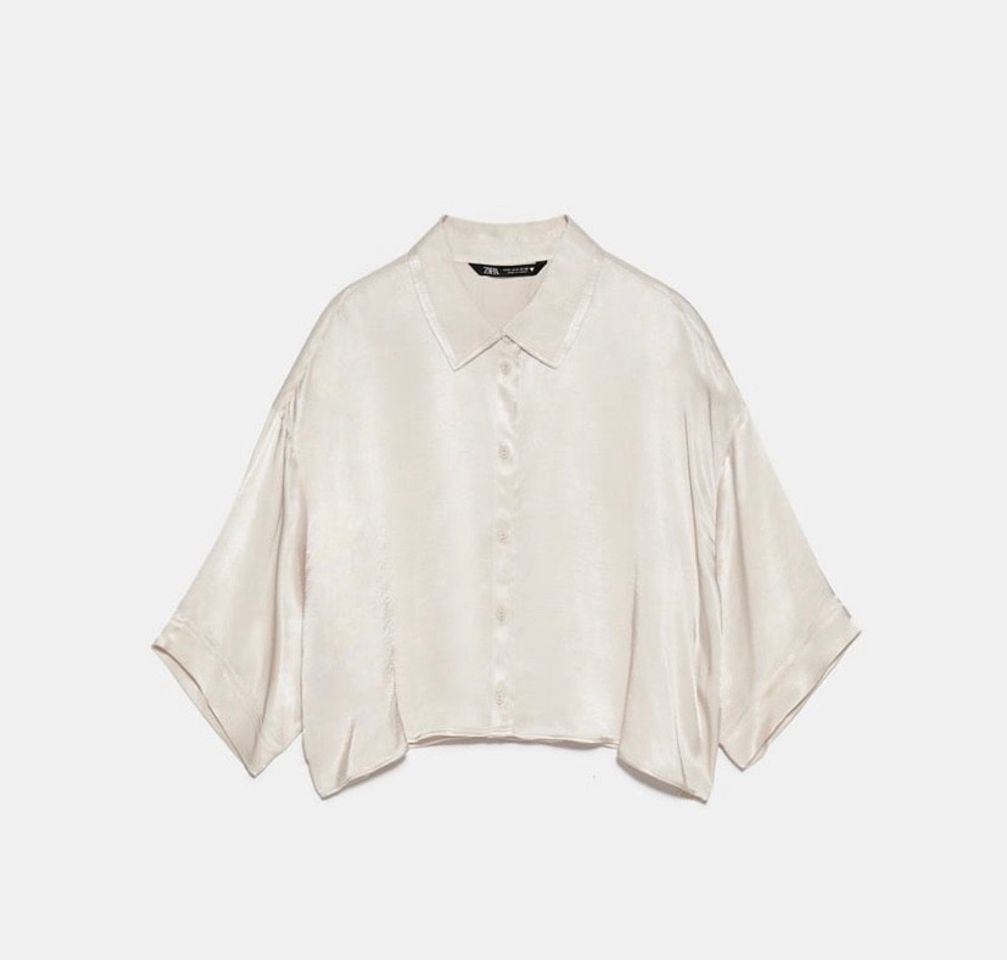 Camisa fluida satinada