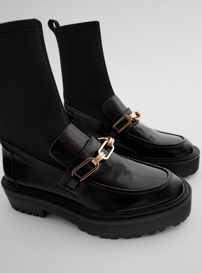 Fashion FLAT SOCK-STYLE LOAFER ANKLE BOOTS TRF | ZARA ...