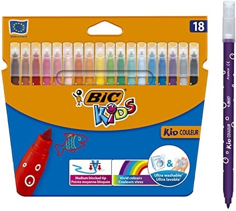 Fashion BIC Colouring Pens, Rotuladores Punta Media, 12 rotuladores ...