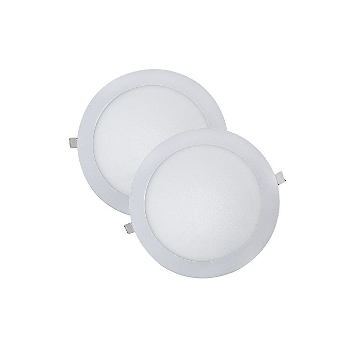 Home Wonderlamp W-E000045 - Juego 2 Downlight LED Extraplano Redondo, Iluminacion 18W