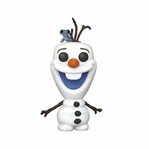 Funko- Pop Disney: Frozen 2-Olaf with Bruni Figura Coleccionable, Multicolor